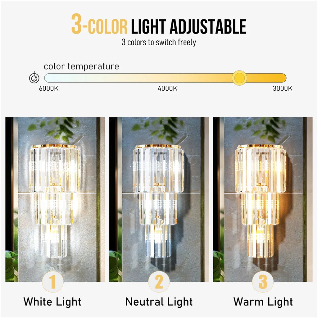 Luxurious Crystals Sconces for Wall