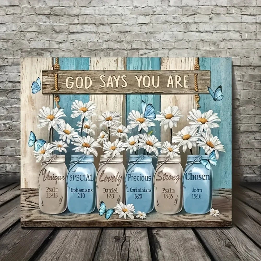 High Quantity Canvas Art with inspirational Bible verse  2 sizes available