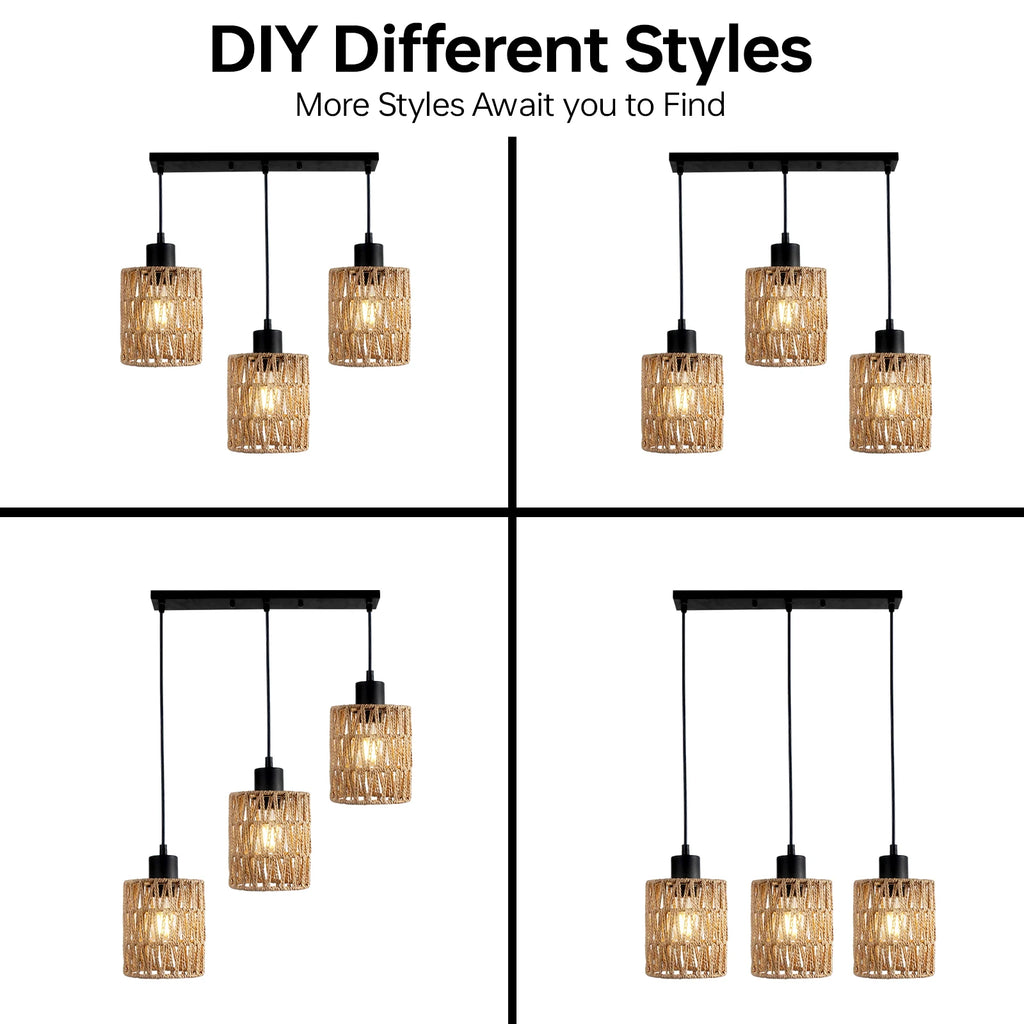 Farmhouse Boho Hanging Light Fixture