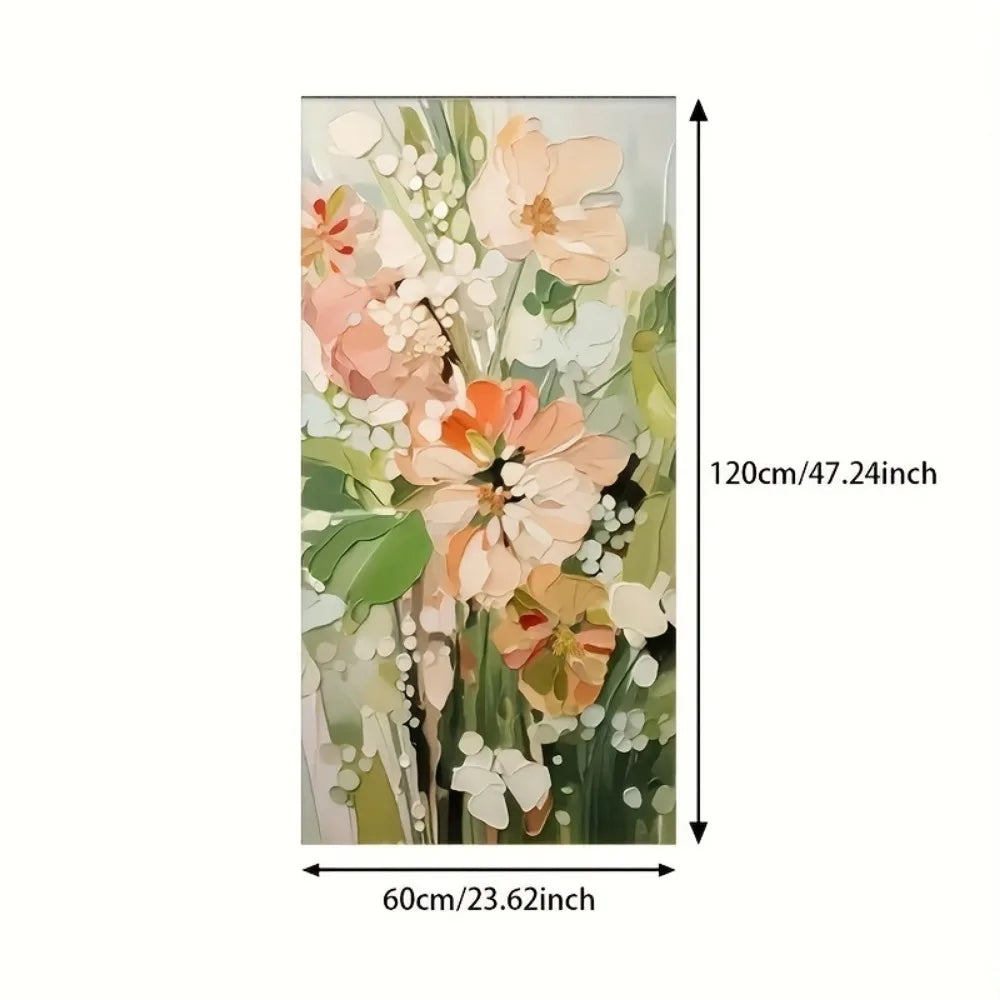 Vibrant modern abstract floral canvas wall art  3 sizes