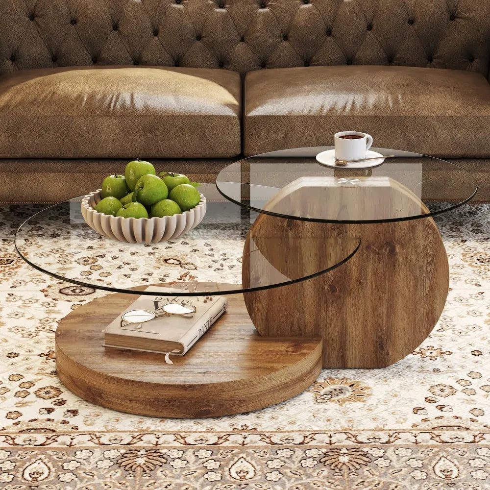 Modern and Sleek 42 Inches Glass Coffee Table