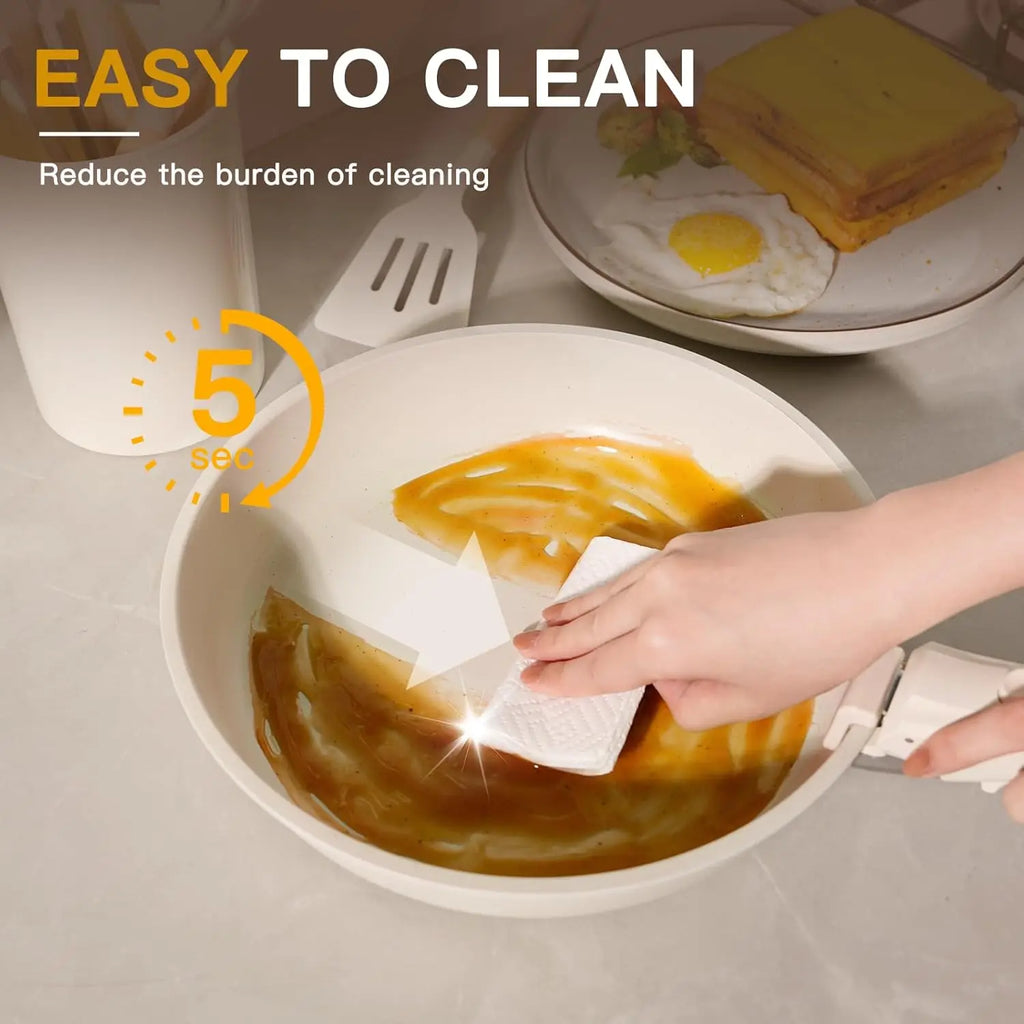 23 Pcs Pots and Pans Non Stick Ceramic Cookware Set