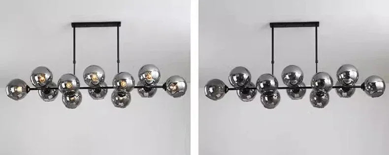 Grey Glass LED Pendant Lights  Chandeliers