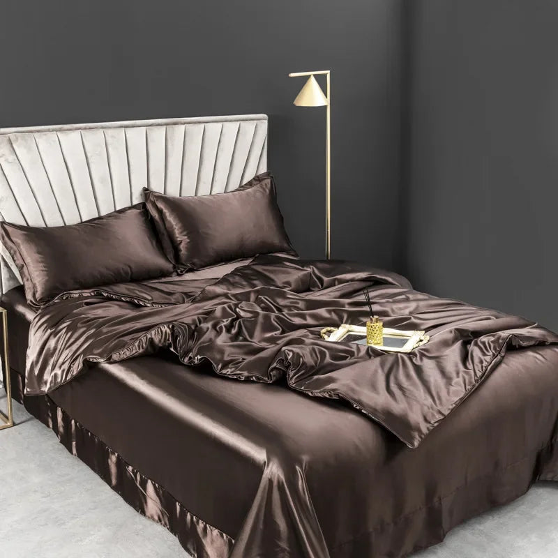 100% Pure Silk Bedding Sets High End Quilt Bed Cover Set Duvet Cover