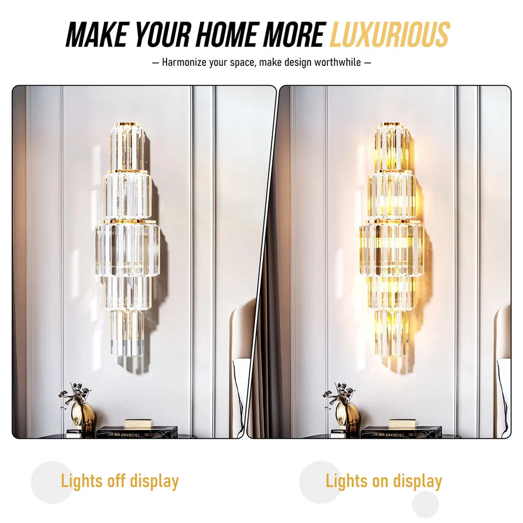 Luxurious Crystals Sconces for Wall