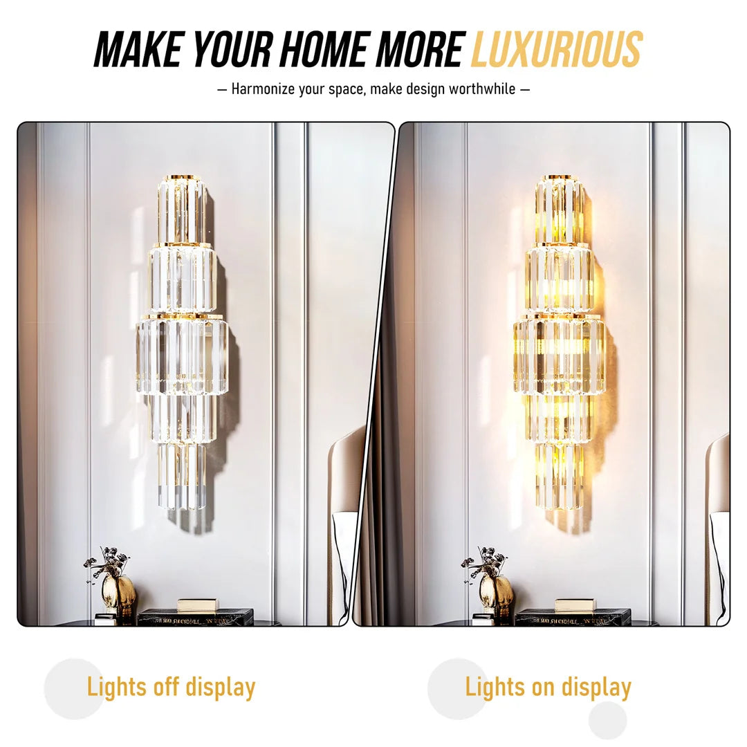 Luxurious Crystals Sconces for Wall