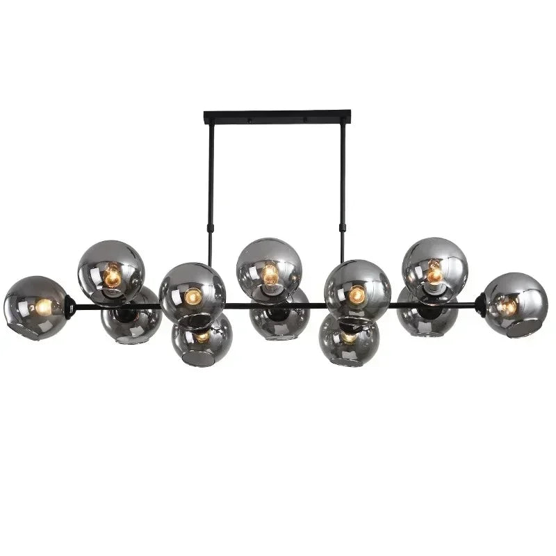 Grey Glass LED Pendant Lights  Chandeliers