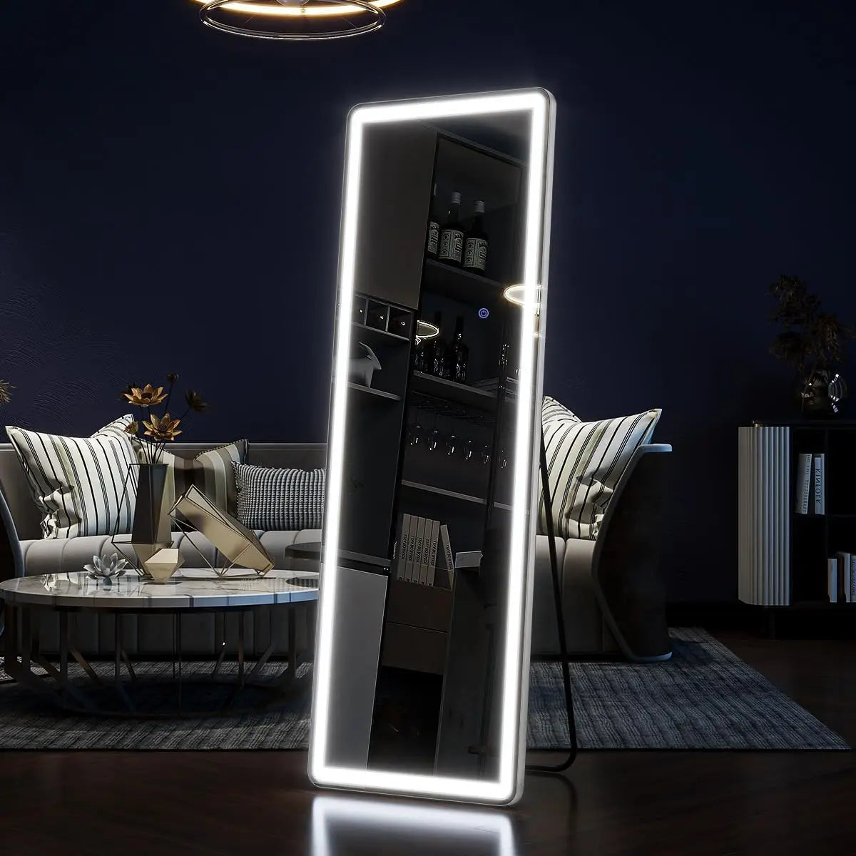 63"x20" Full Length Mirror with Lights,LED Mirror
