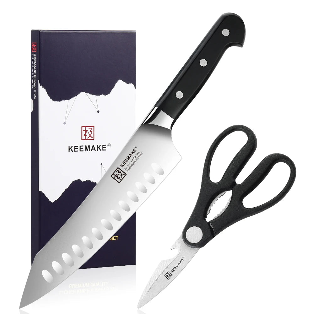 Subperb  2PCS Chef's Knives Set Stainless Steel