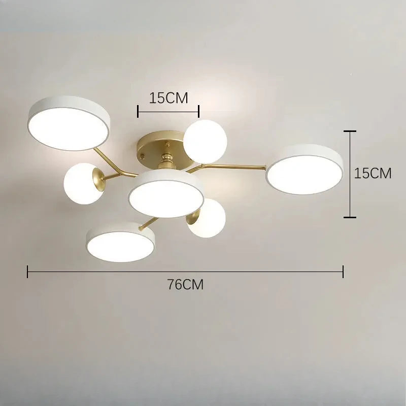 Nordic Ceiling Light Glass Ball LED Chandelier