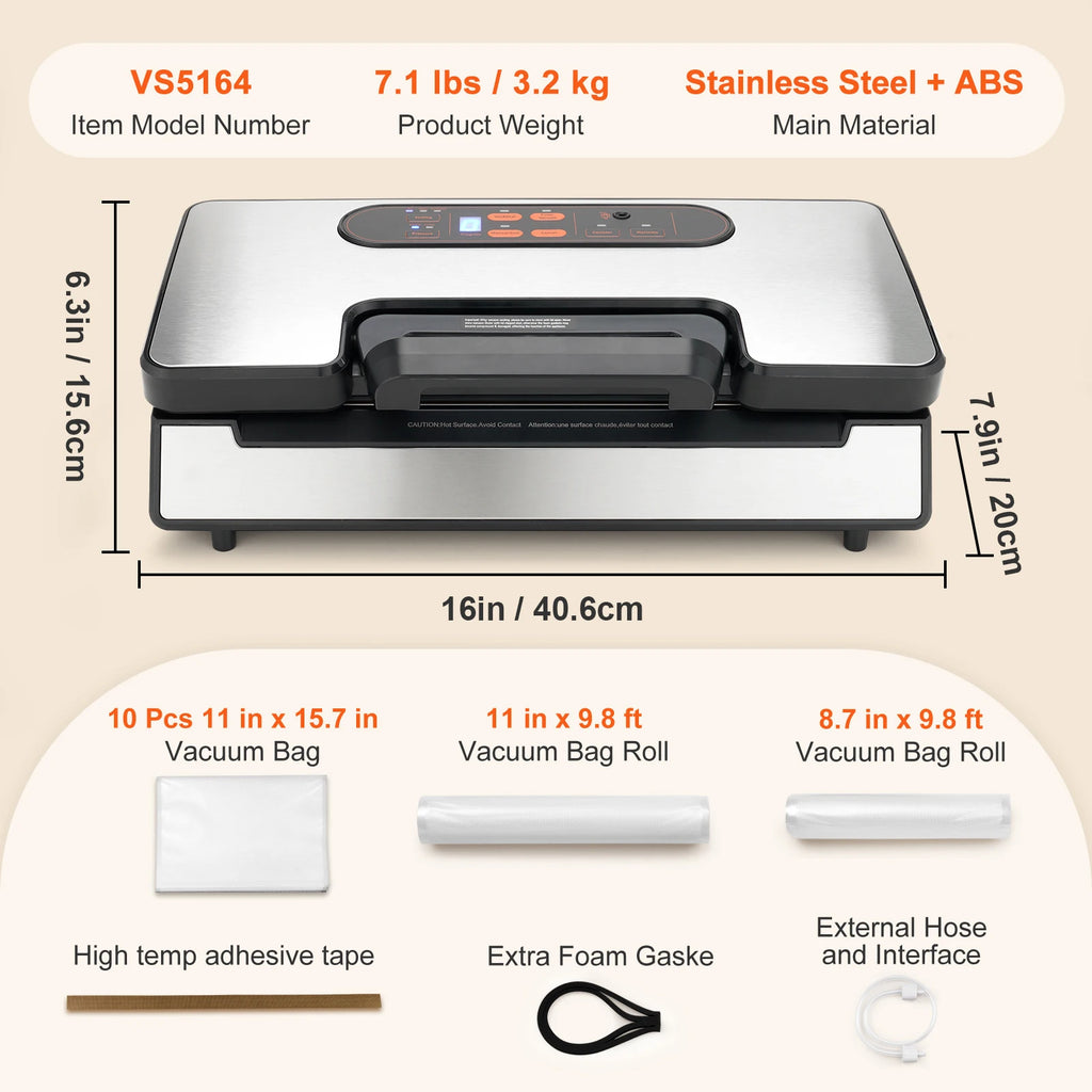 Vacuum Sealer Food Packaging Machine  130W