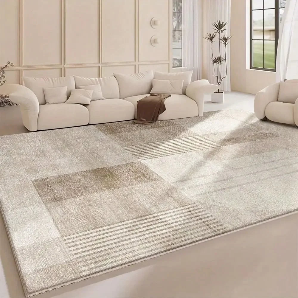 Elegant Geometric Pattern Area Rug Washable Rug Vintage