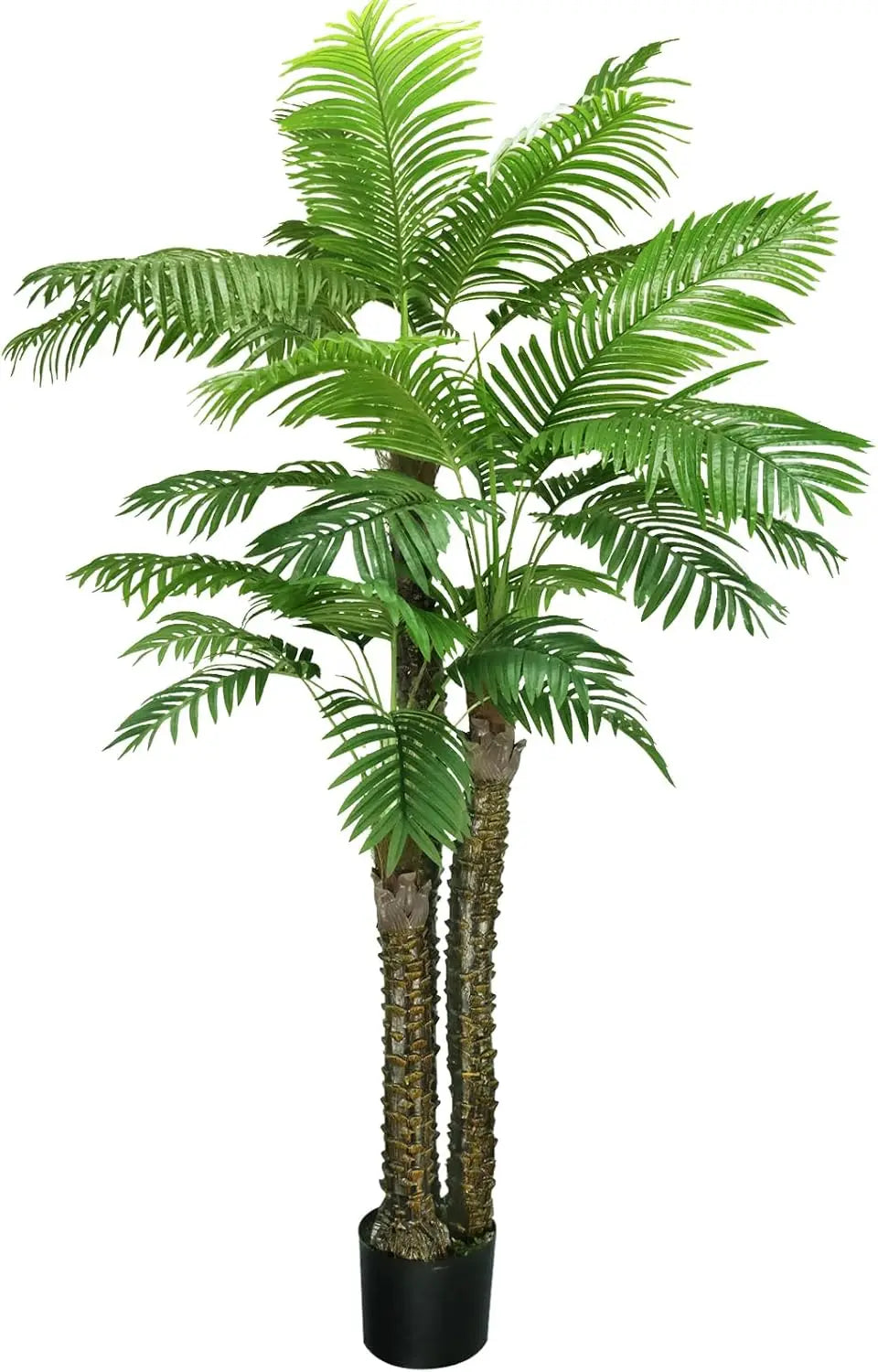 Palm Tree for Outdoors Triple Tropical Phoenix Palm,8ft Artificial