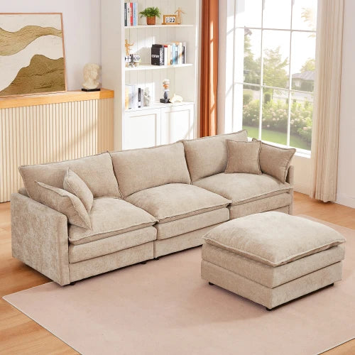 So Soft Cloud Sectional Sofa  3-Seater - 102" L Shaped Modular