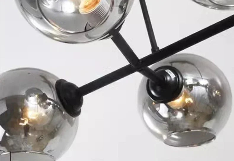 Grey Glass LED Pendant Lights  Chandeliers