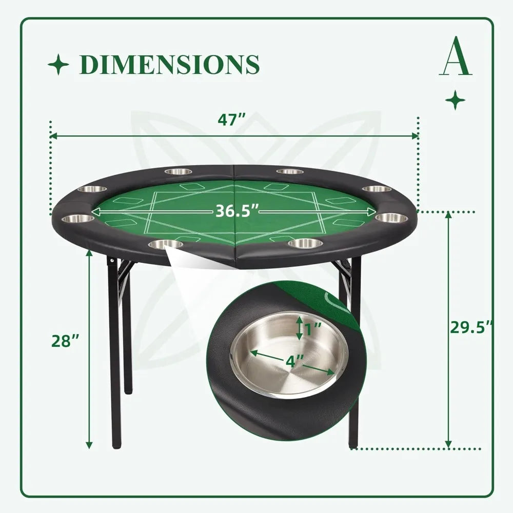 Great Game Table  for Many Card Games ,Foldable