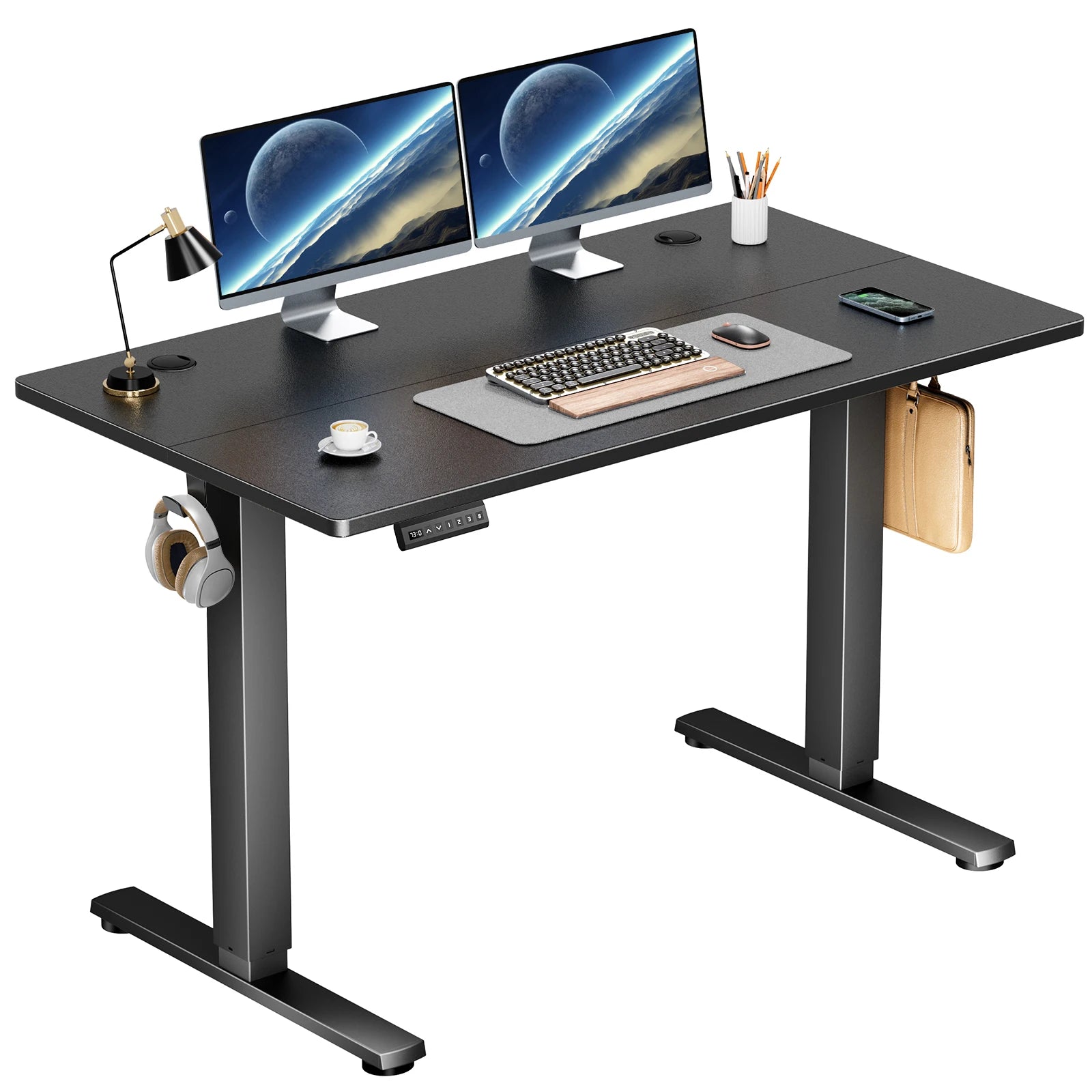 Electric Standing Desk Height Adjustable 40x24 Inch Computer Desk