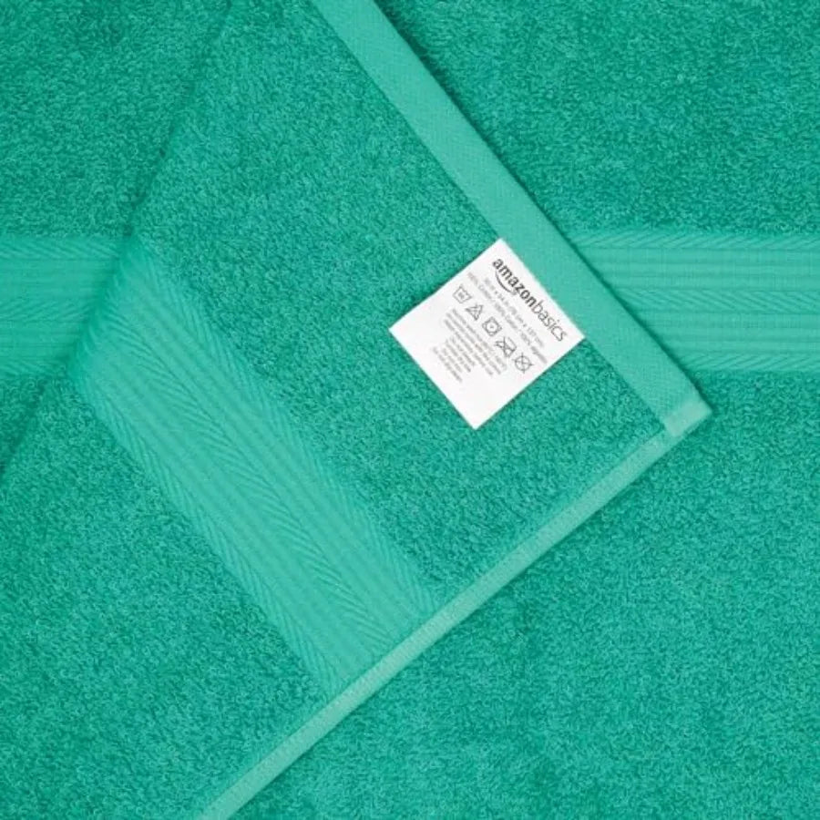 Oversized Fade-Resistant Towel, 100% Cotton, Highly Absorbent, Soft, Set
