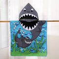 Children's Cartoon Hooded Beach Towel, Baby Bath Cape,