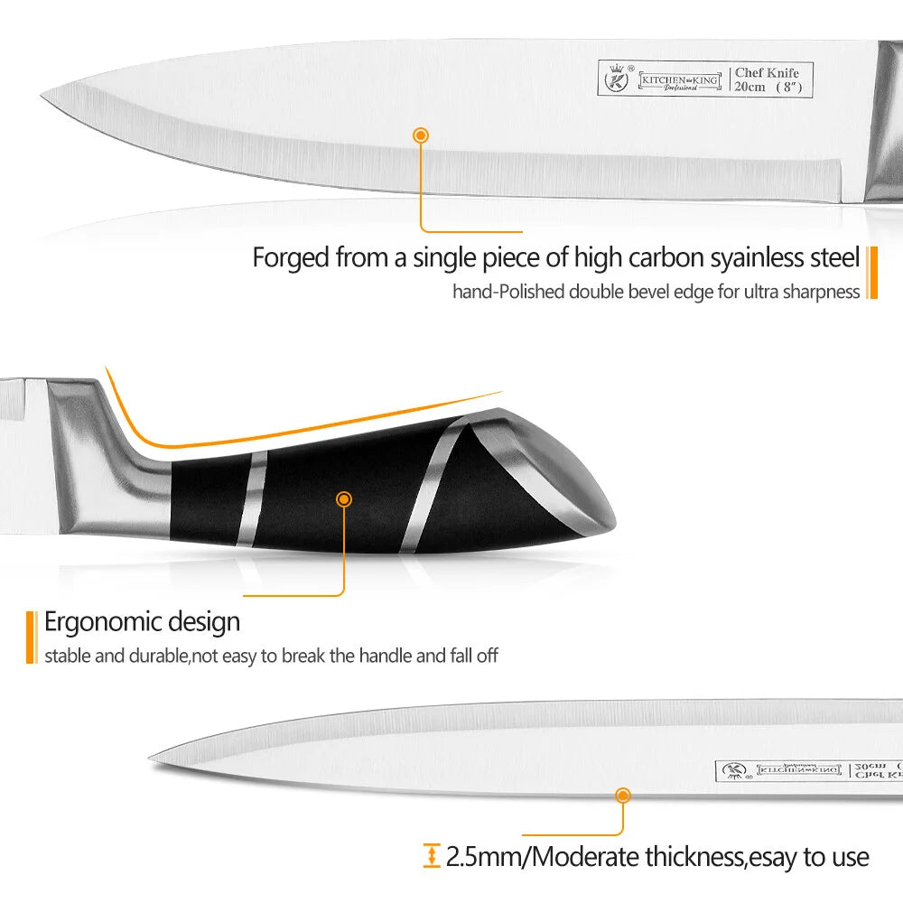 Fantastic Quality Stainless Steel Kitchen Knife Set Sharp