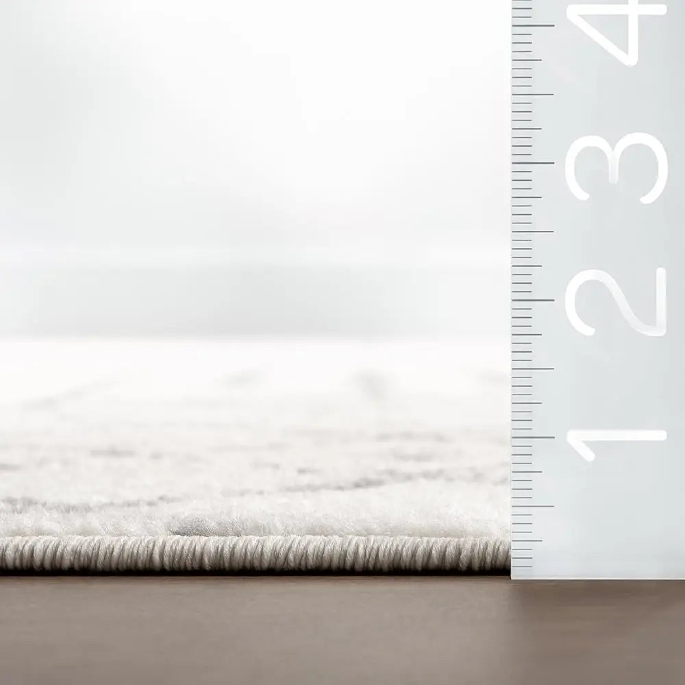 5X7 Moroccan Blythe Area Rug, Grey, Faded Bohemian Design