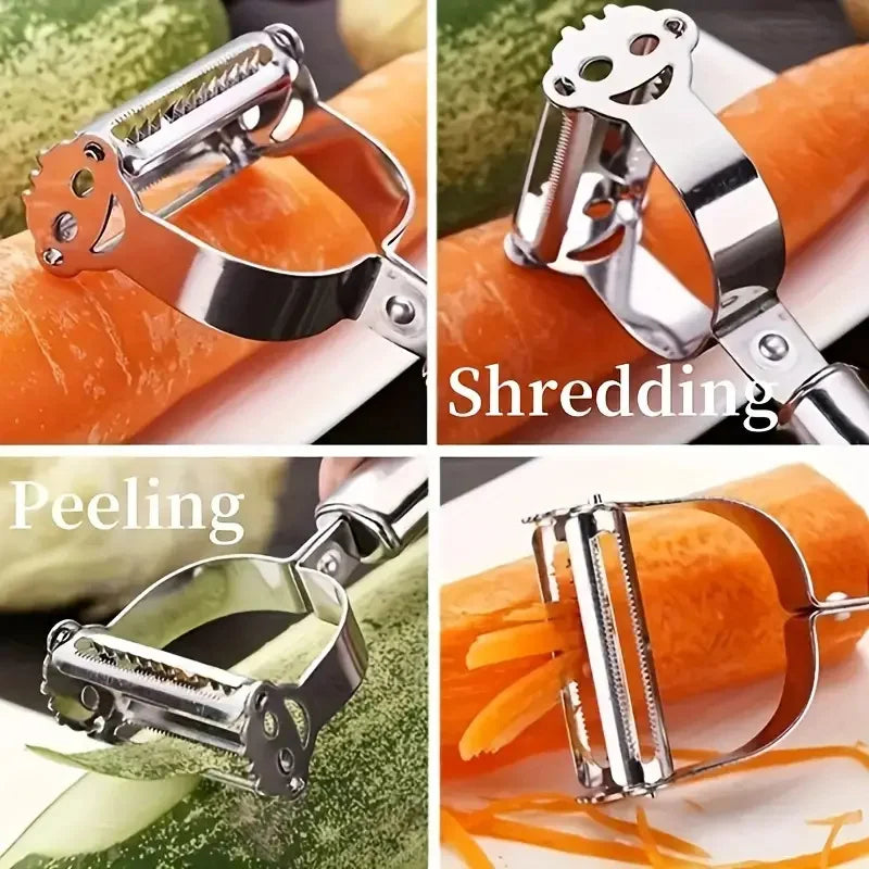 Easy to Use!!! Stainless Steel Vegetable Peeler, Multi-Function