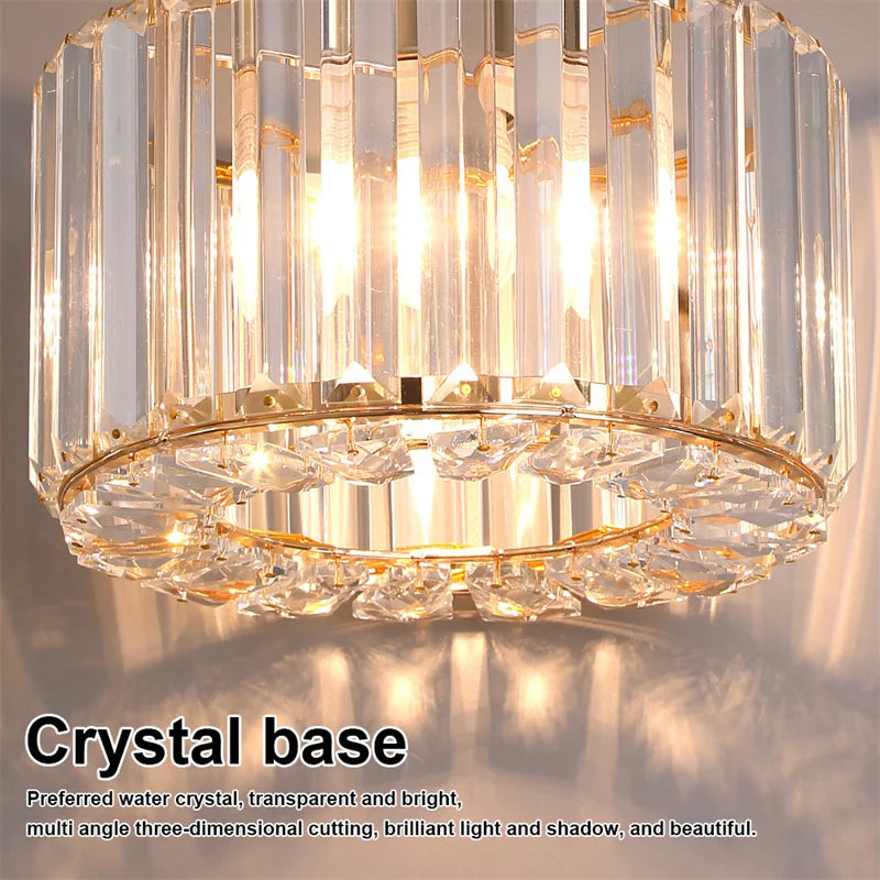 Modern Pendant  Light Luxury Chandelier Led Crystal Ceiling