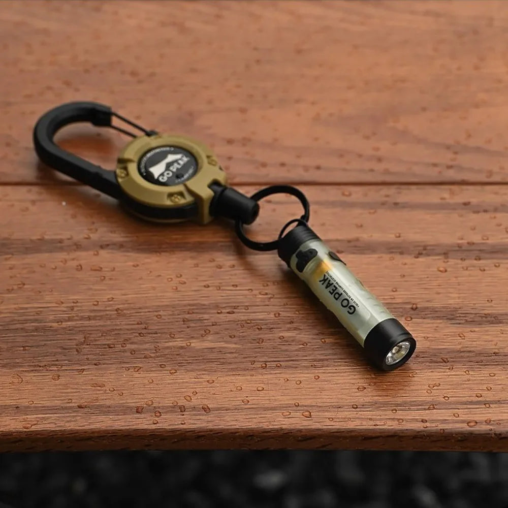 Mini USB Rechargeable LED Pocket Flashlight Clip-on Flashlight