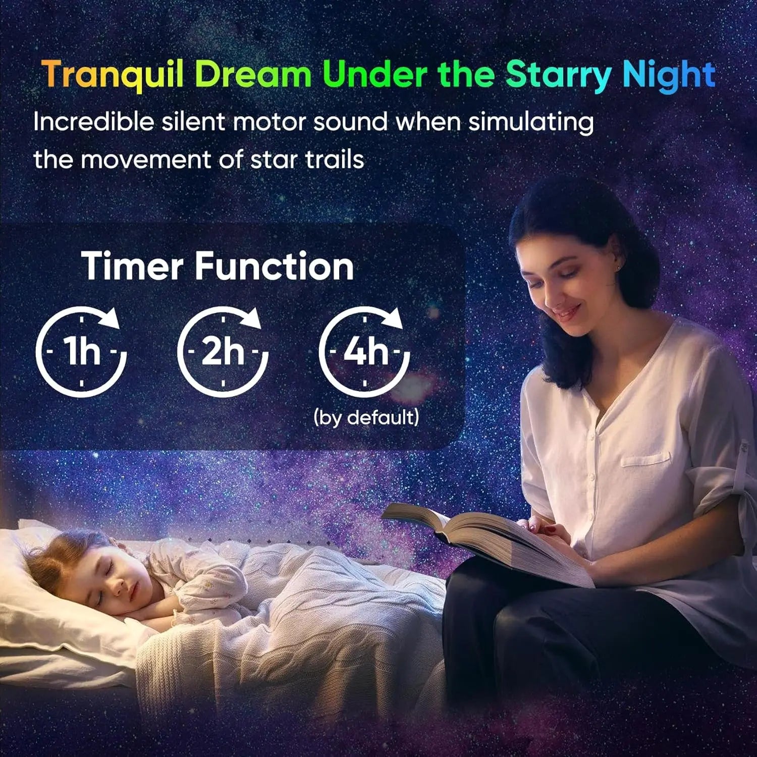 COOL FOR KIDS Galaxy Projector for Bedroom, HD Image Star Projector, Adjustable Galaxy Light Knob