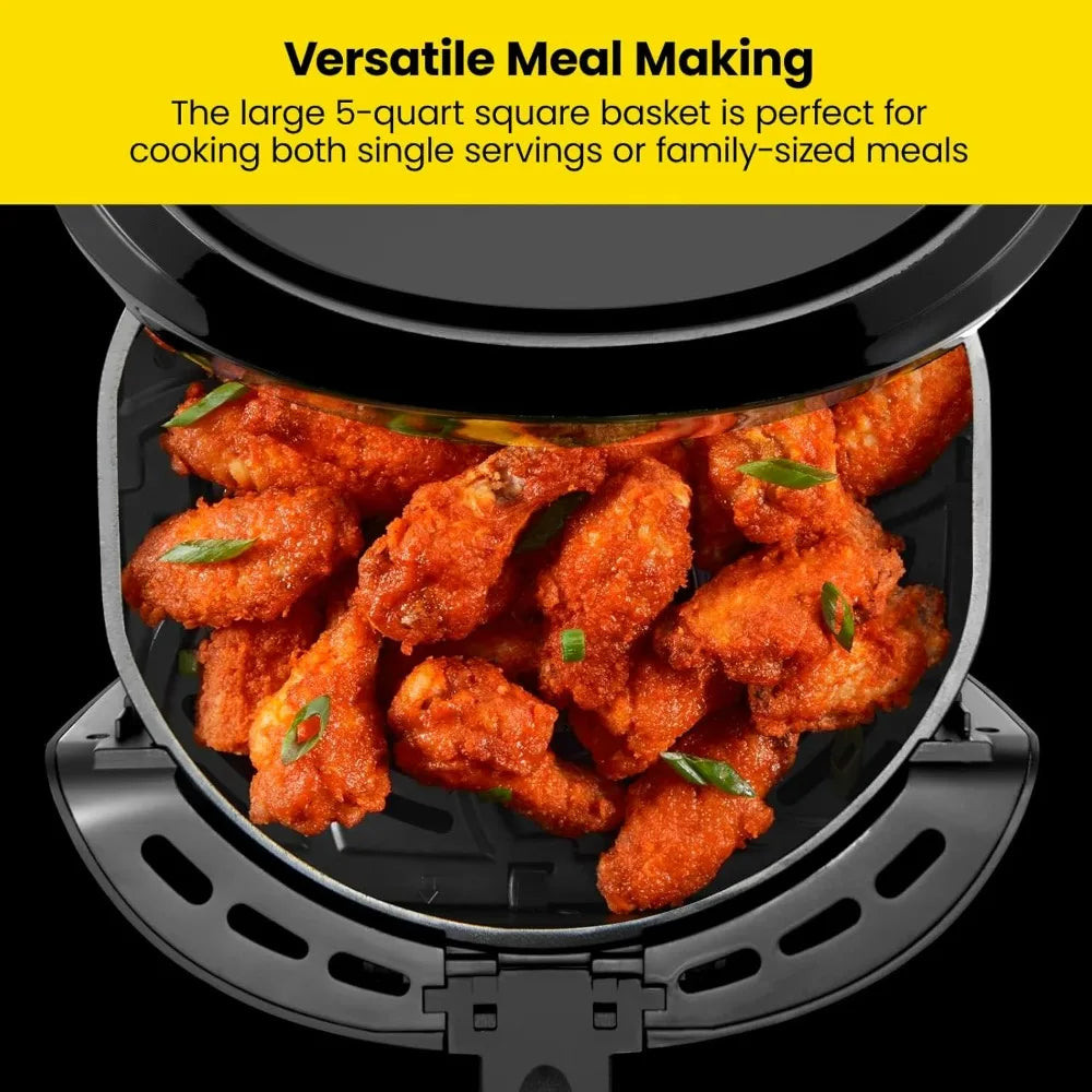 CHEFMAN 6 Quart Dual Basket Air Fryer Oven Easy View Windows