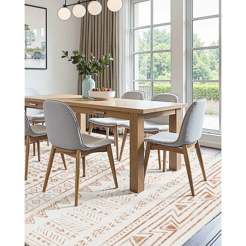 CloudWalk Comfort: Large Area Rug 6 x 9 ft Anti-Skid  Modern Beige