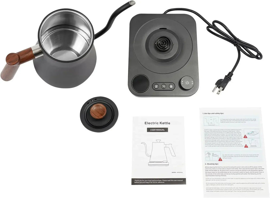 Tea Time!! Precision Gooseneck Kettle Electric 1200W, 0.9L
