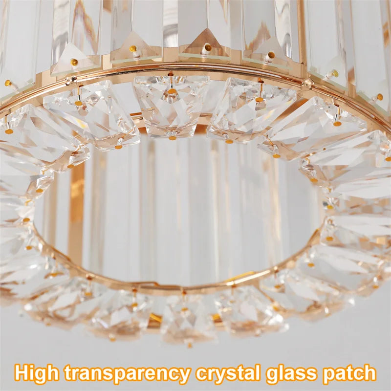 Modern Pendant  Light Luxury Chandelier Led Crystal Ceiling