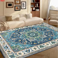 Beautiful Blue Persian Medallion Area Rug Traditional Oriental