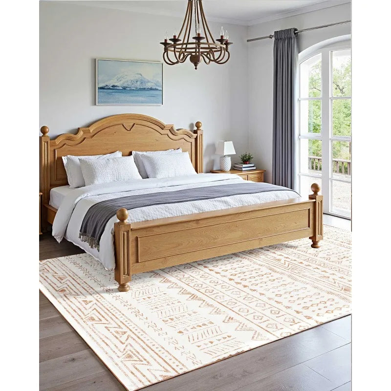 CloudWalk Comfort: Large Area Rug 6 x 9 ft Anti-Skid  Modern Beige