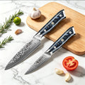 Elegant  2PCS Kitchen Knife Set - Ultra Sharp Damascus Steel  Beautiful Color Options