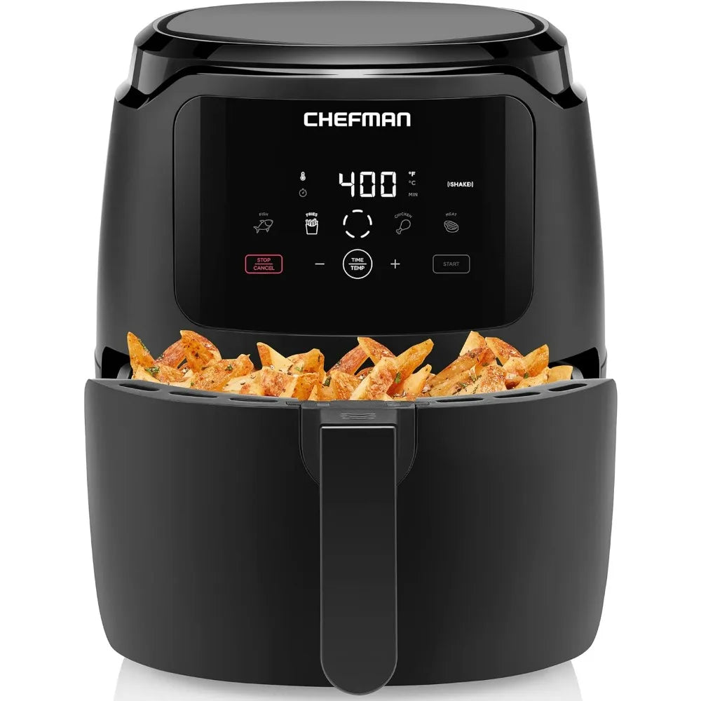 CHEFMAN 6 Quart Dual Basket Air Fryer Oven Easy View Windows