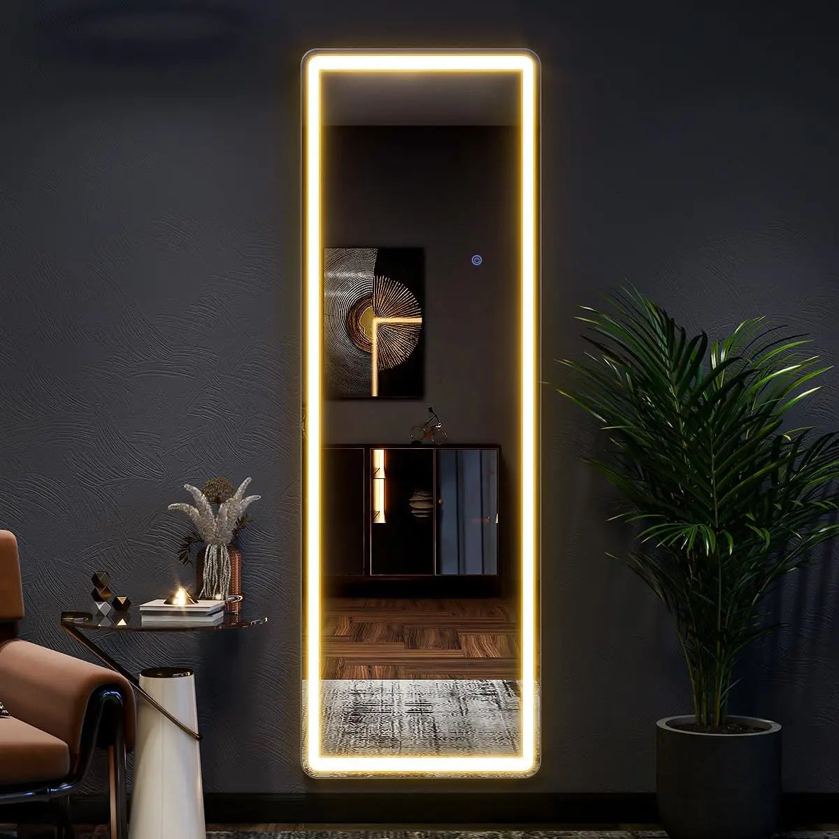 63"x20" Full Length Mirror with Lights,LED Mirror
