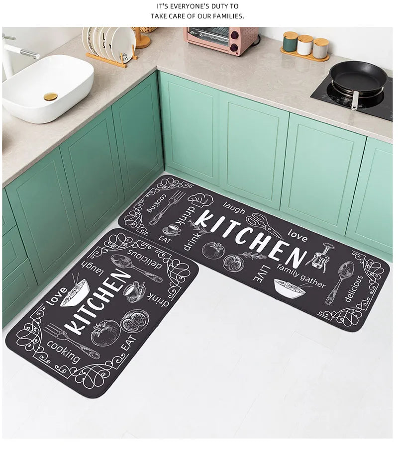 Cozy Kitchen carpet washable, non-slip, absorbent floor mat assorted sizes