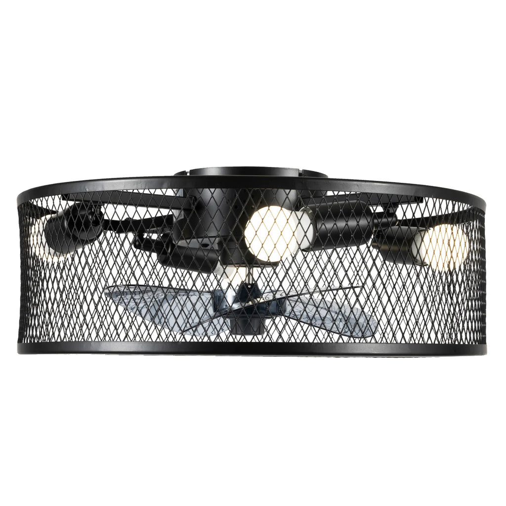 Coo  Breeze 18 Inch Fan Pendant Light Black