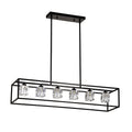 6-Light Farmhouse Chandelier, Modern Industrial