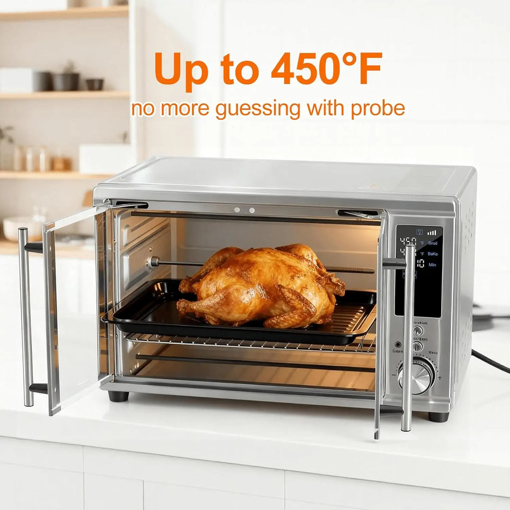 Air Fryer Toaster Oven Combo Dual Door, 29.6QT