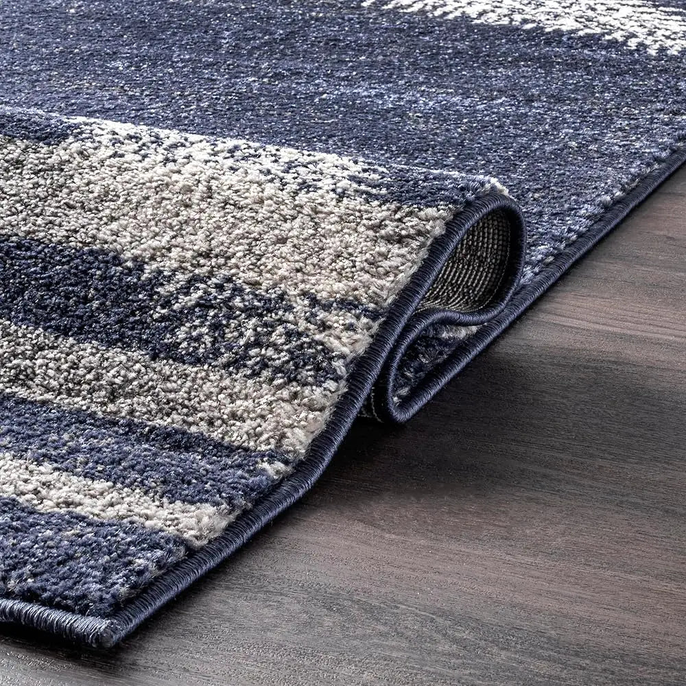 Thomas Paul Starfish And Striped Area Rug, 5X8, Blue
