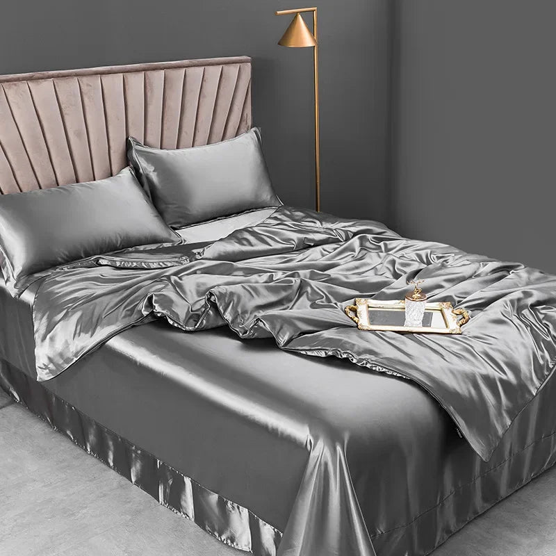 100% Pure Silk Bedding Sets High End Quilt Bed Cover Set Duvet Cover