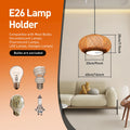 NEW (40cm/16inch)Boho Bamboo Pendant Light Ceiling Lamp