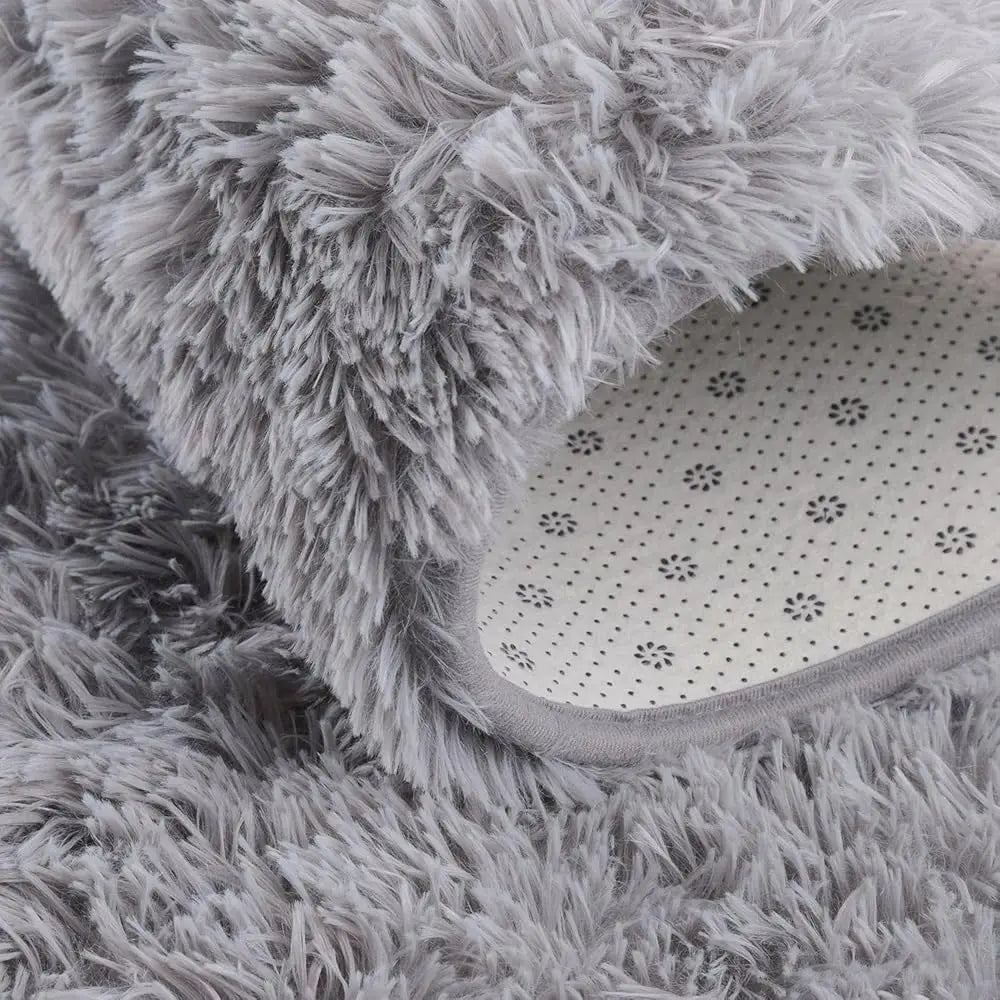 Non-Slip Area Rug,Oval Fluffy Ultra Soft Area Rugs,Washable,