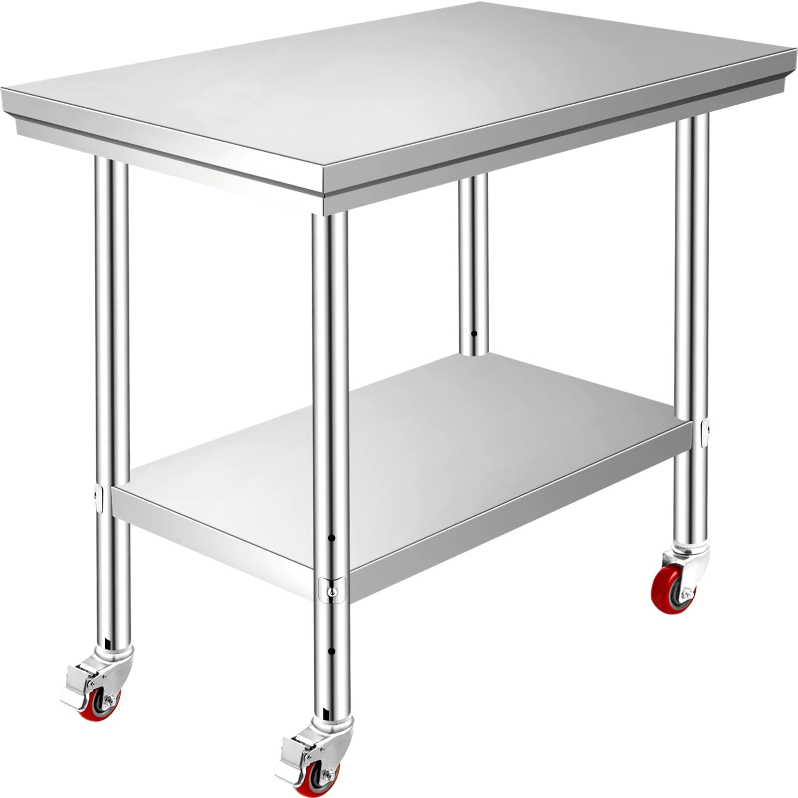 Stainless Steel Kitchen Worktable shelves Commercial Work Bench Table