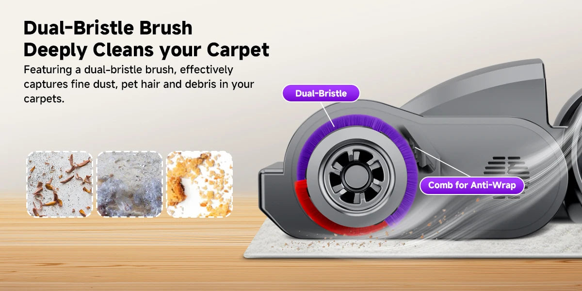 Powerful Cordless Vacuum Cleaner LED Display 45Mins Self Standing