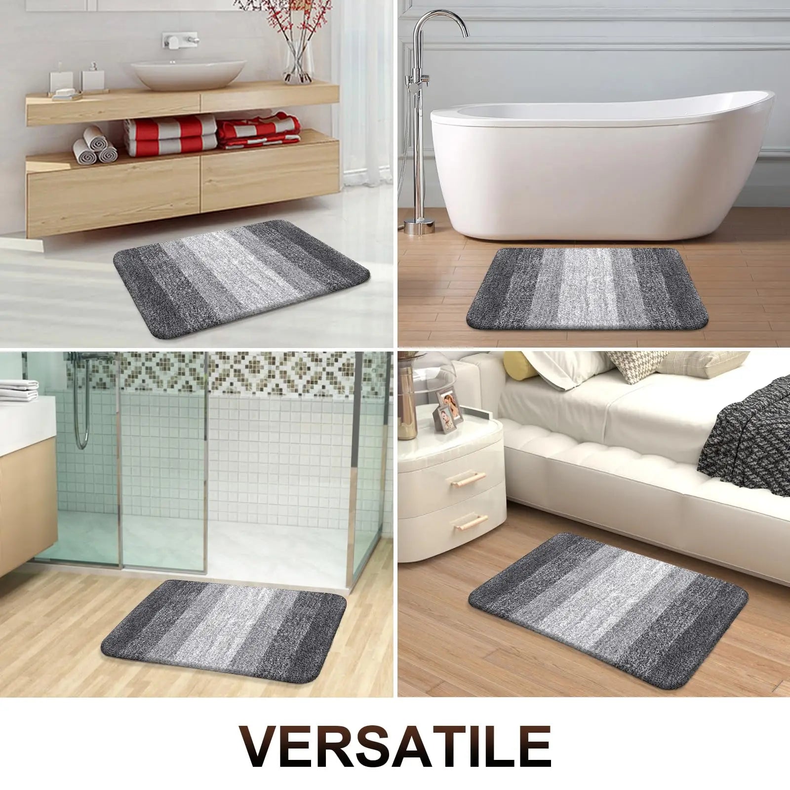 Bathroom Rug 30x20in Microfiber Soft Absorbent