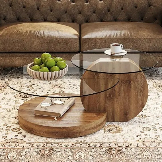 Modern and Sleek 42 Inches Glass Coffee Table